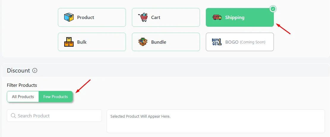 few products