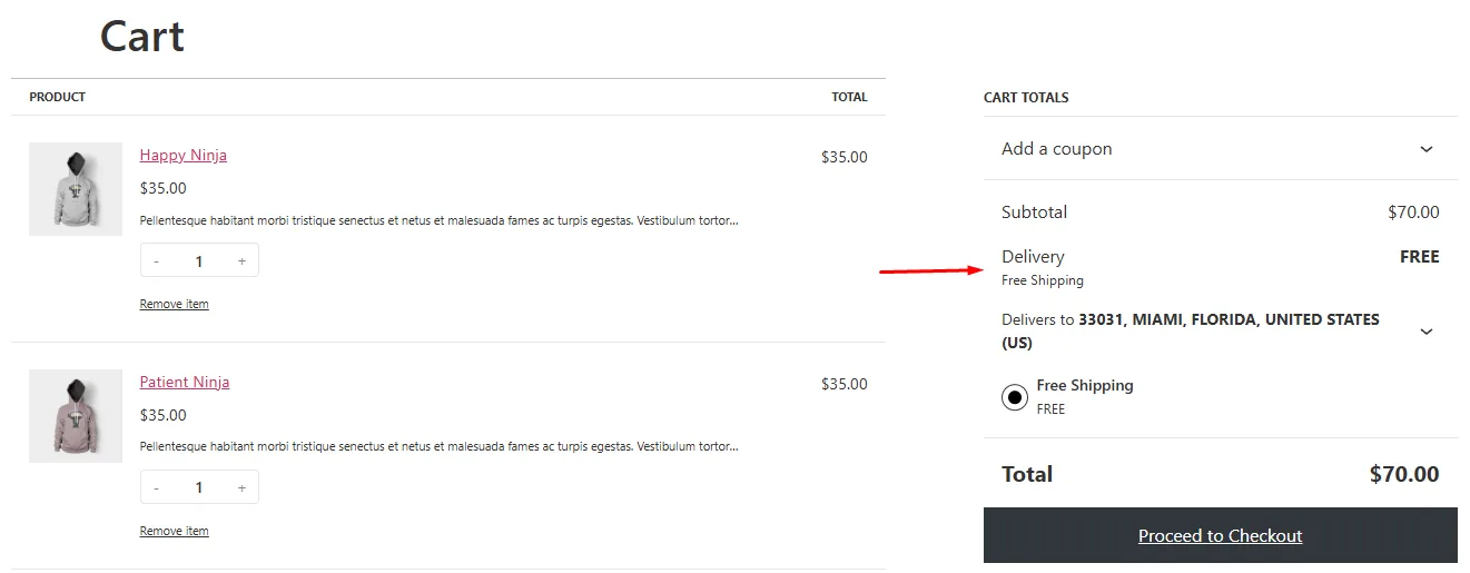 How to make shipping free after amount added in WooCommerce