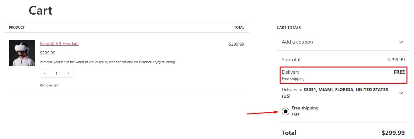 free shipping over amount