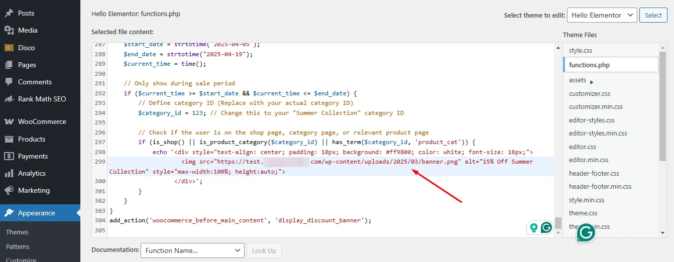 replace URL