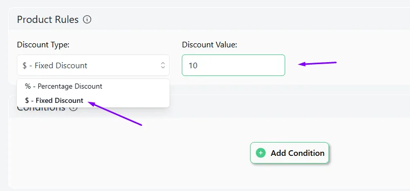 set value