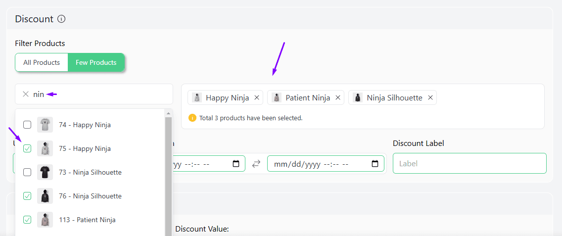 select products