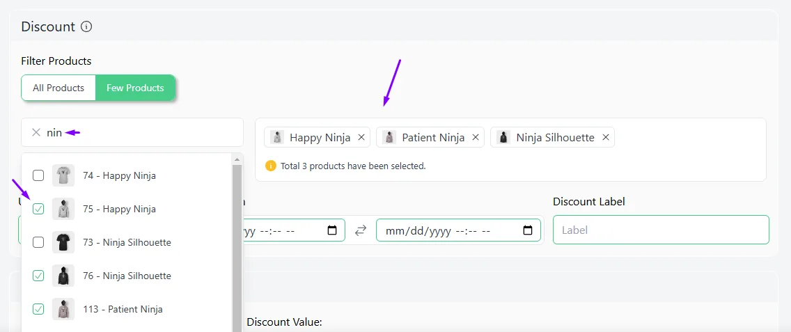 select products