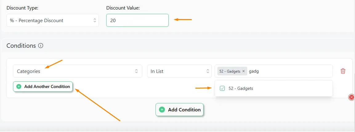 set value