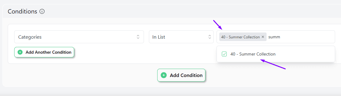 apply condition
