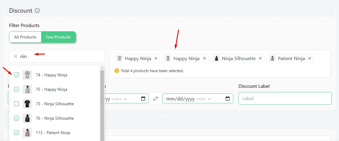 select products