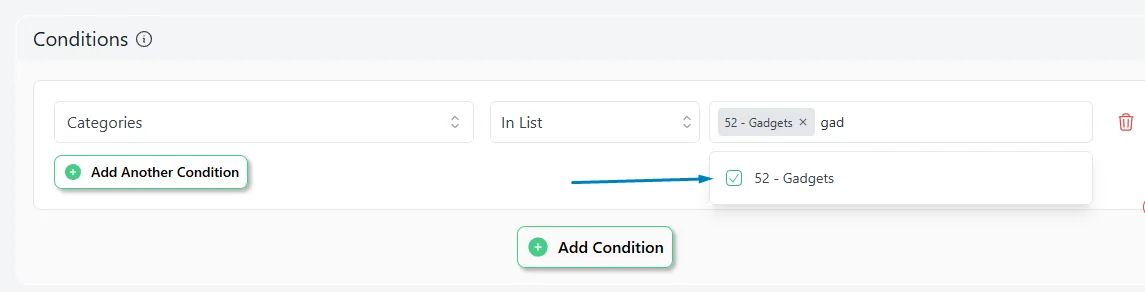 set condition 