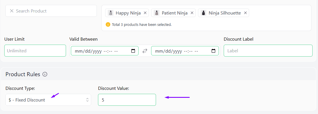 WooCommerce fixed product discount