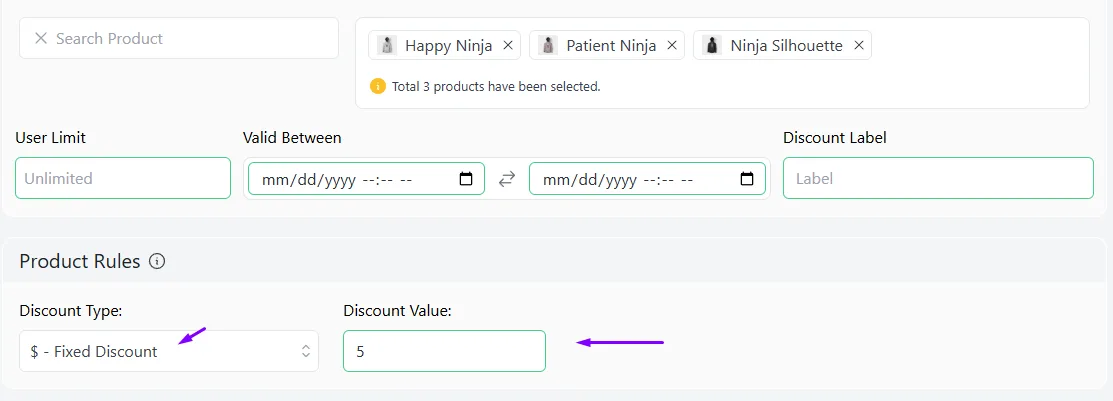 WooCommerce fixed product discount