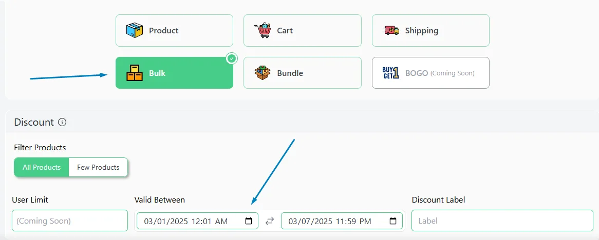 how to set up limited time offers discounts in WooCommerce