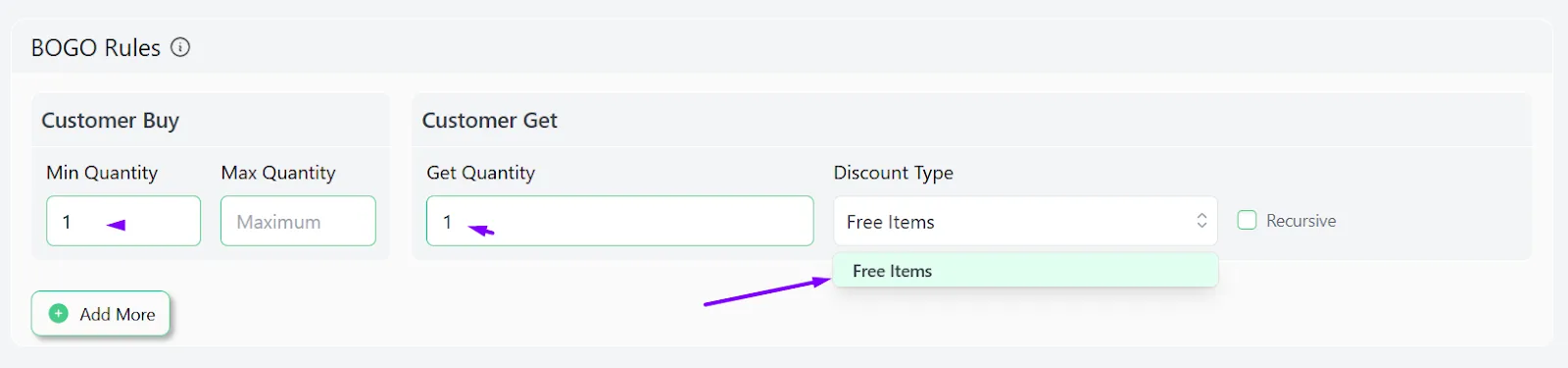Free items