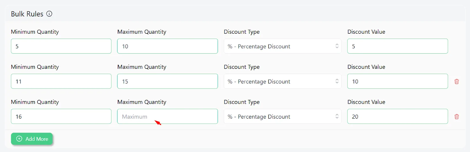 how to set up minimum order quantity in WooCommerce