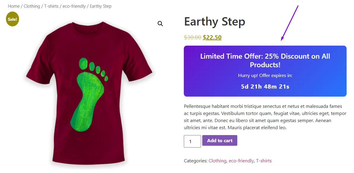 how to add countdown timers for WooCommerce sales
