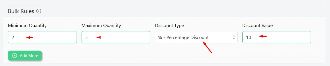 set value