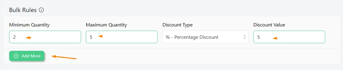 set value