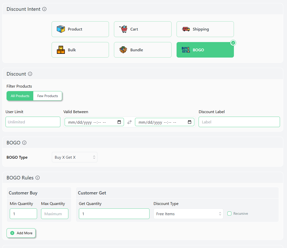 how to create a BOGO offer in WooCommerce