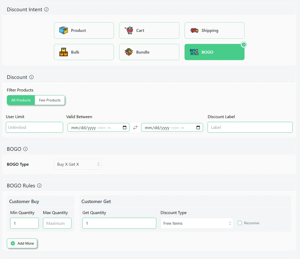 how to create a BOGO offer in WooCommerce