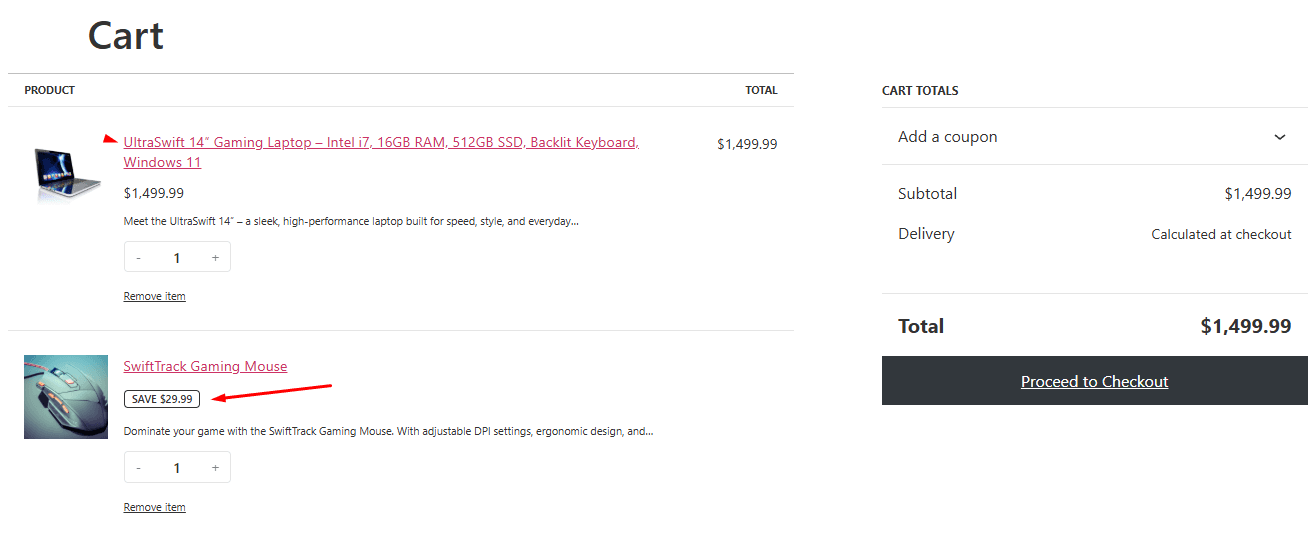 how to create a BOGO offer in WooCommerce