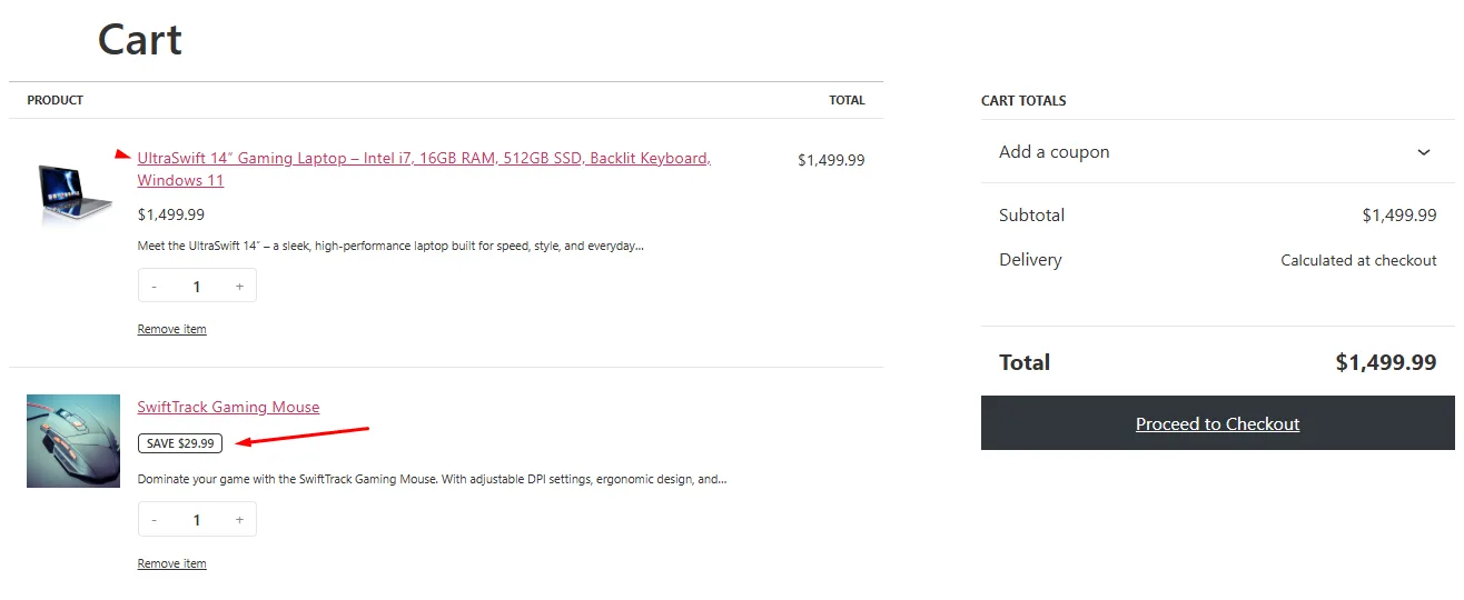 how to create a BOGO offer in WooCommerce