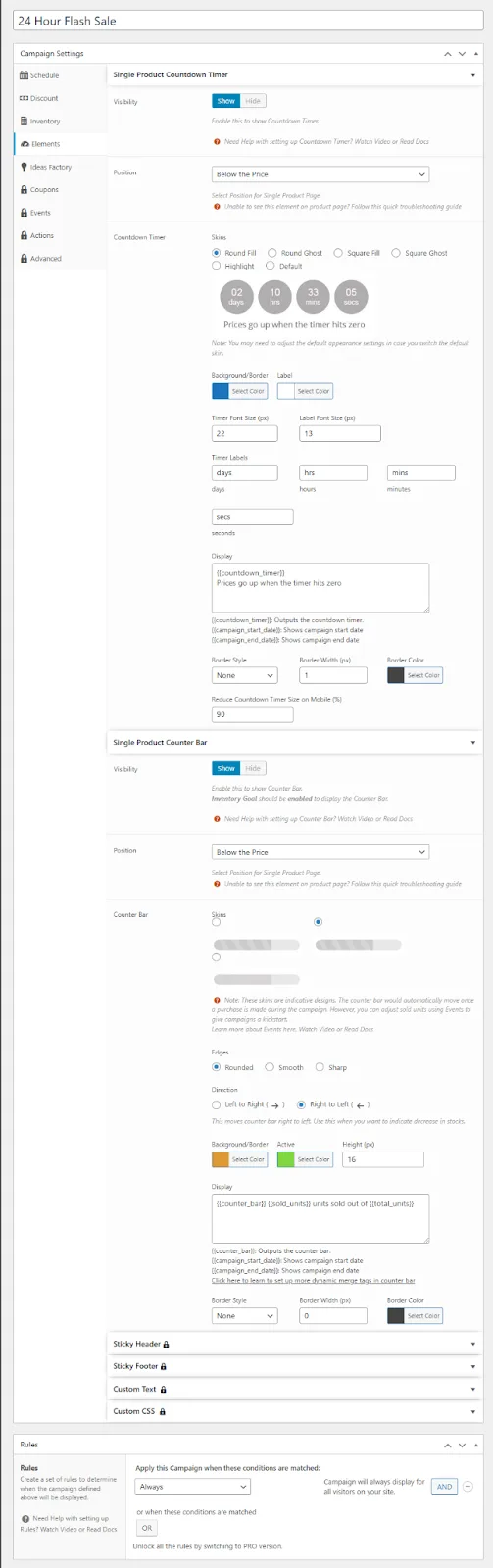 how to add countdown timers for WooCommerce sales