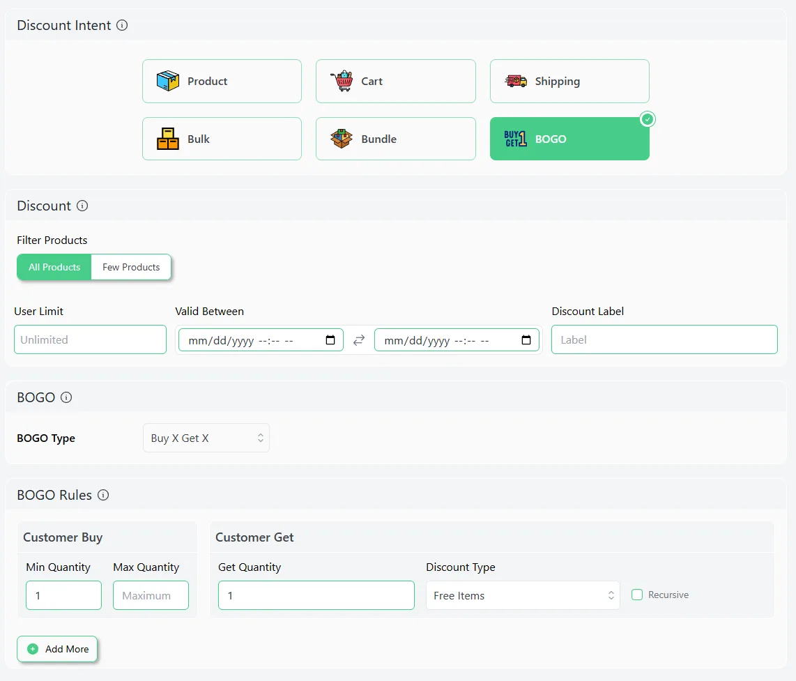 how to create a BOGO offer in WooCommerce