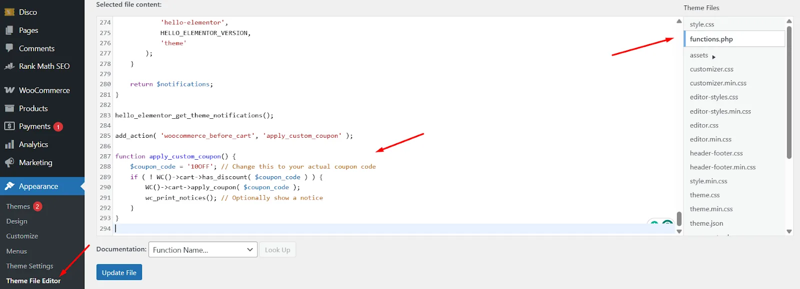function file