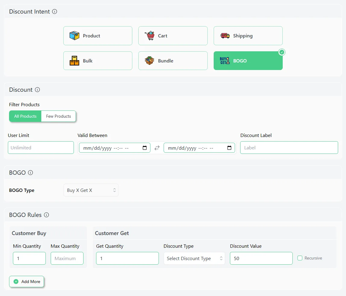how to create a BOGO offer in WooCommerce