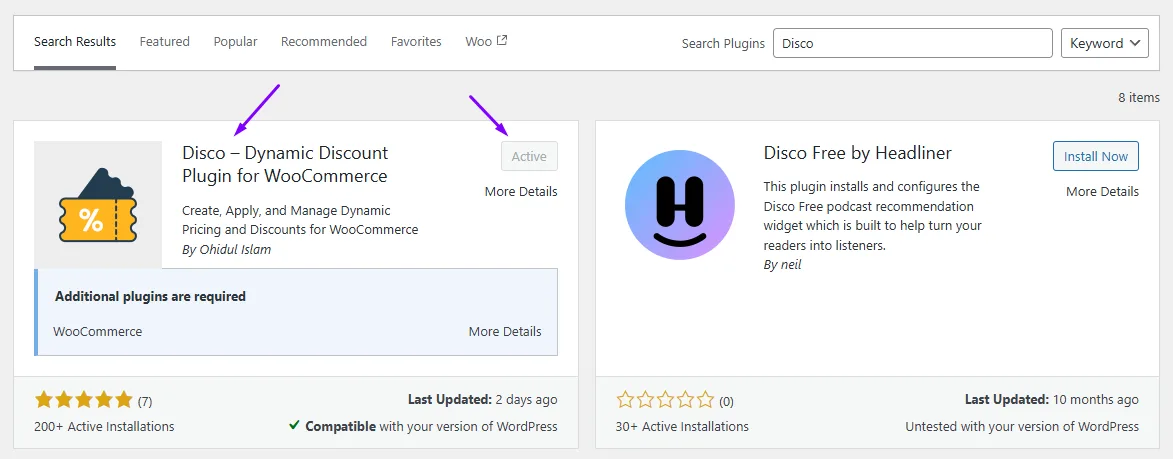Disco install