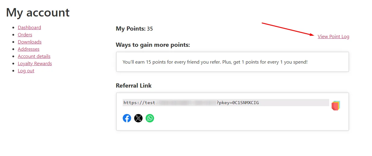 point log