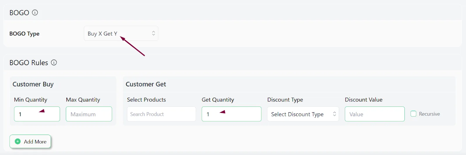 select type