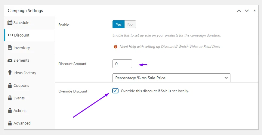 discount assign