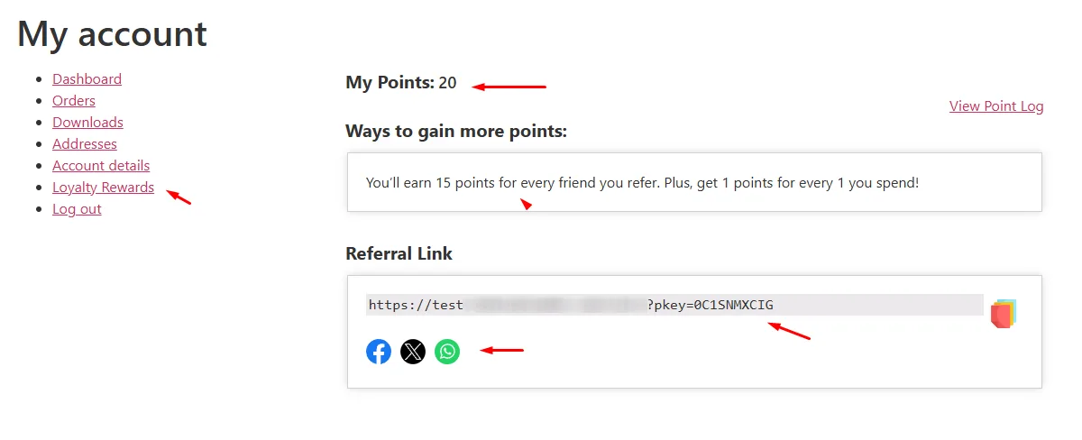 WooCommerce Loyalty Program points