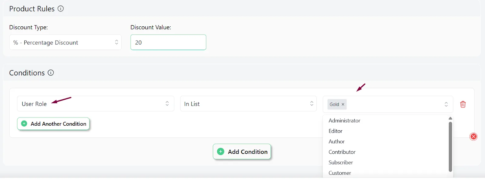 How do I add a 20% discount in WooCommerce