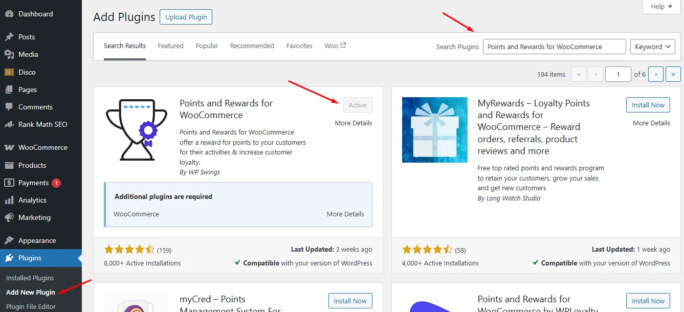 WooCommerce Loyalty Program plugin