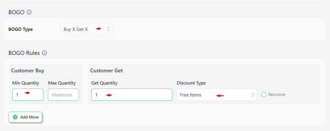 set value