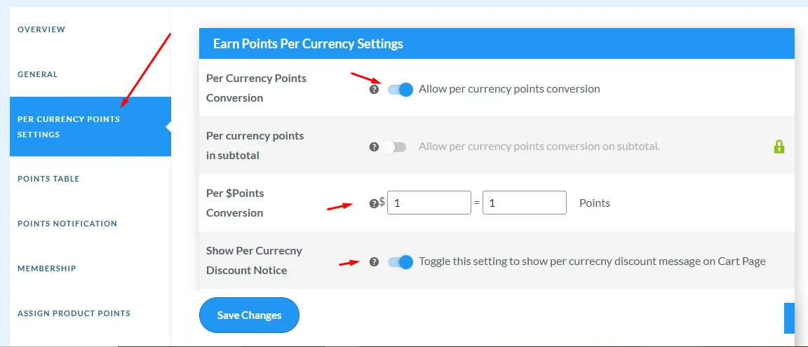 earn points
