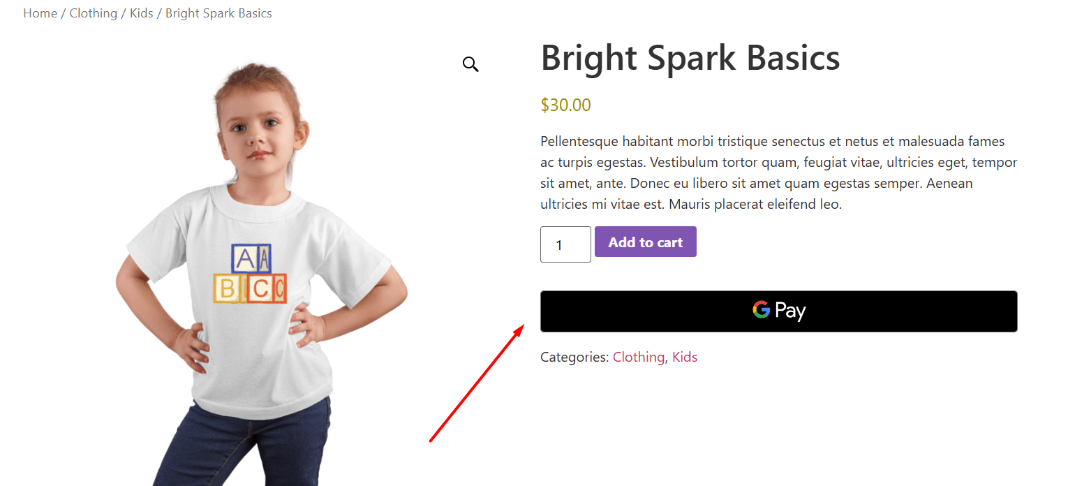 Google pay button