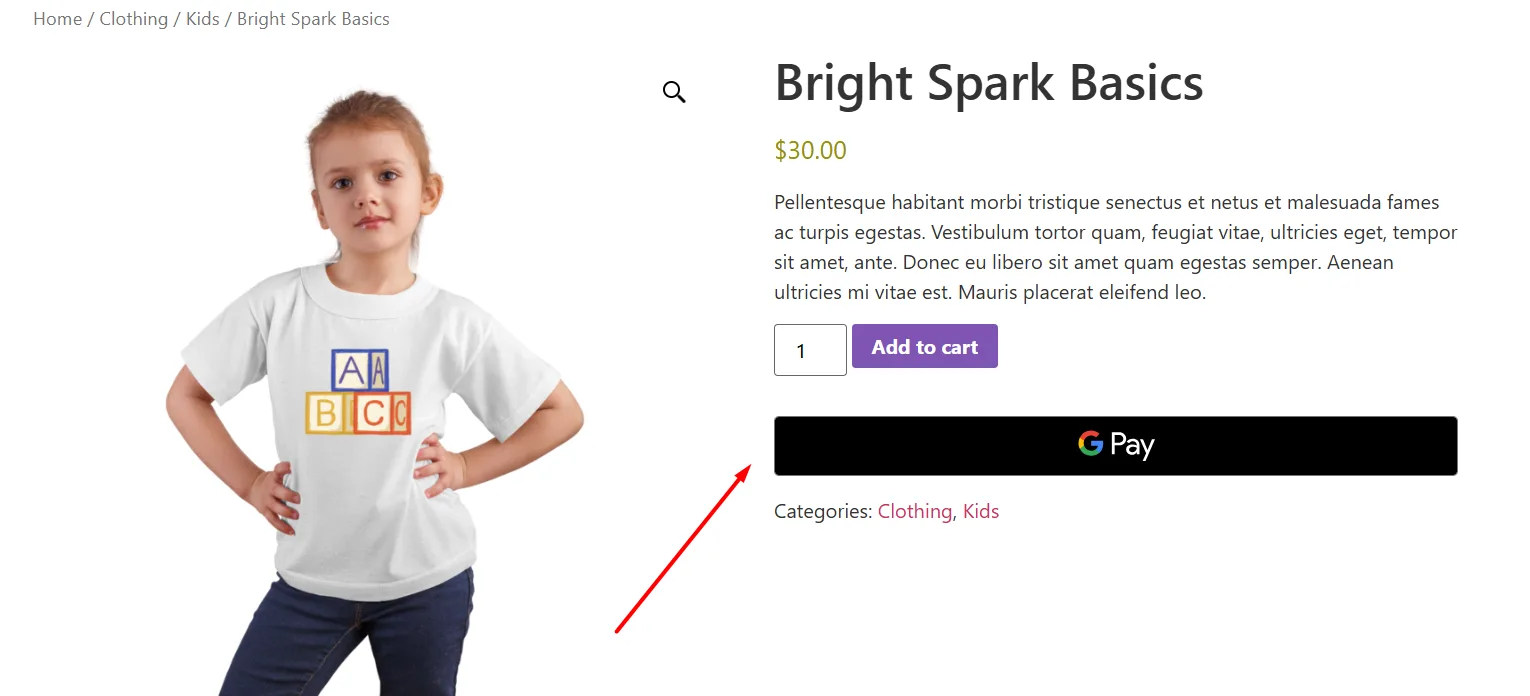 Google pay button