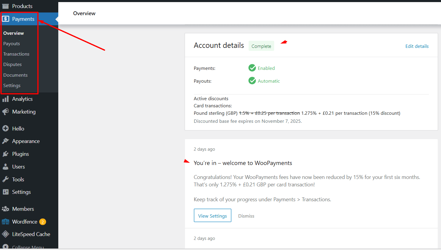WooCommerce payments