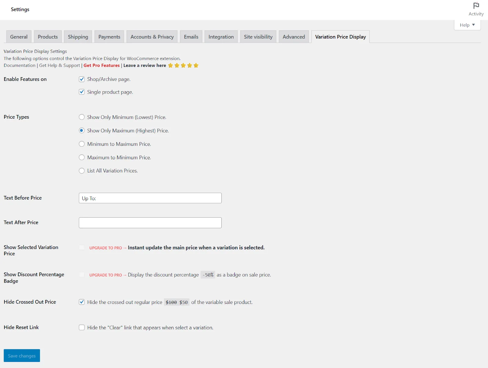 how to add price range in WooCommerce