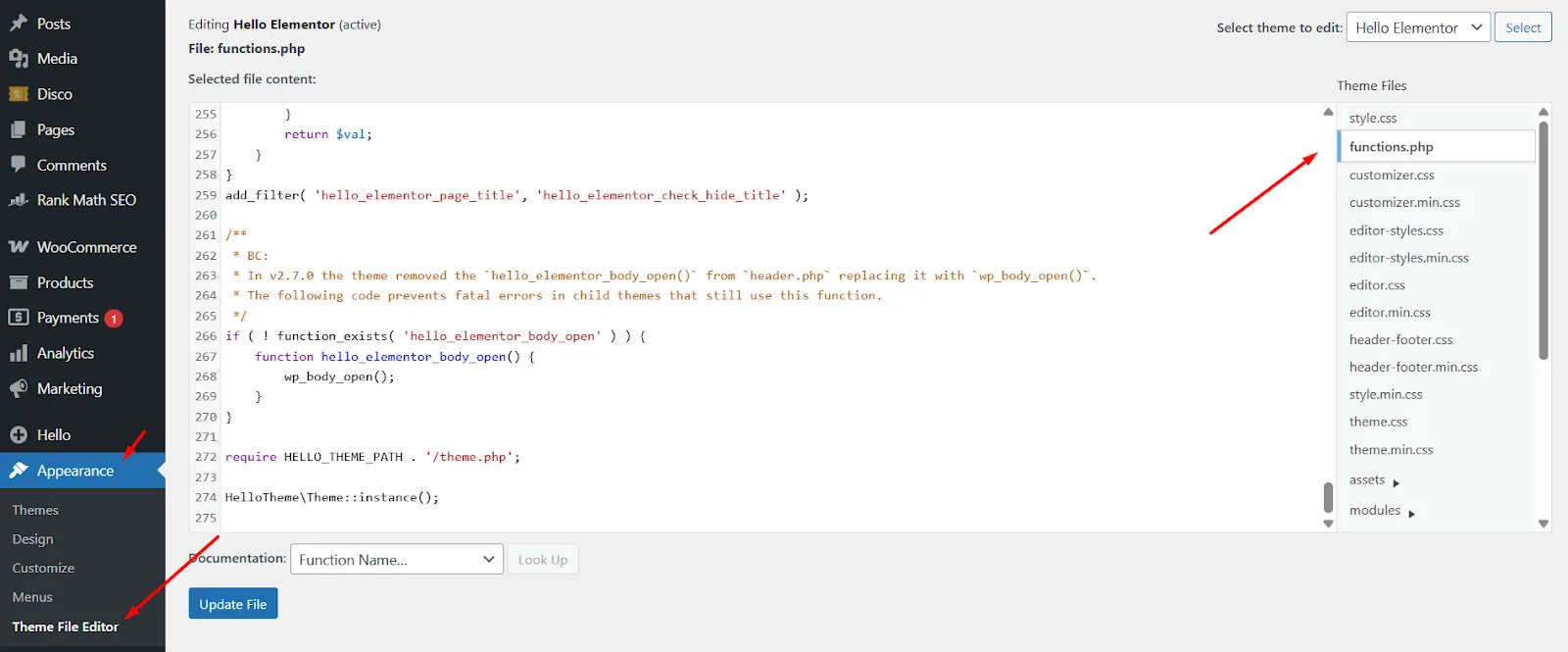 custom code