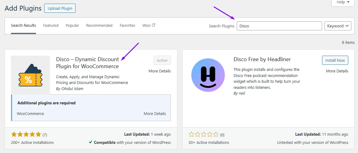 Disco install