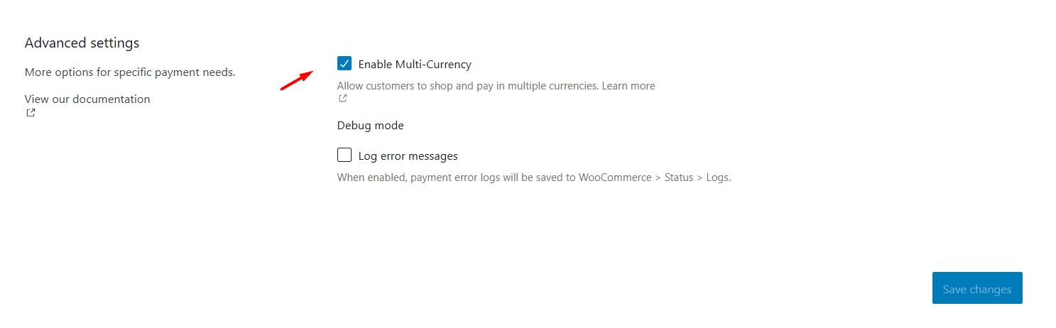 enable multi-currency
