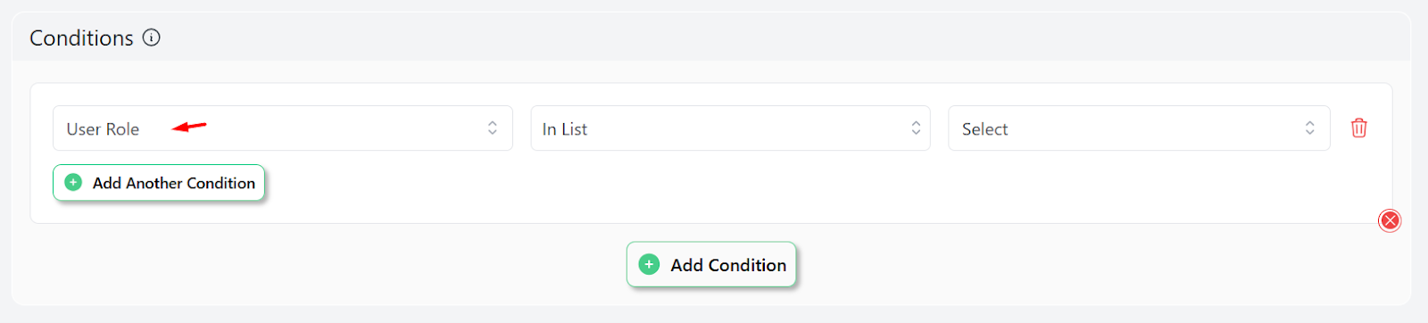 add condition
