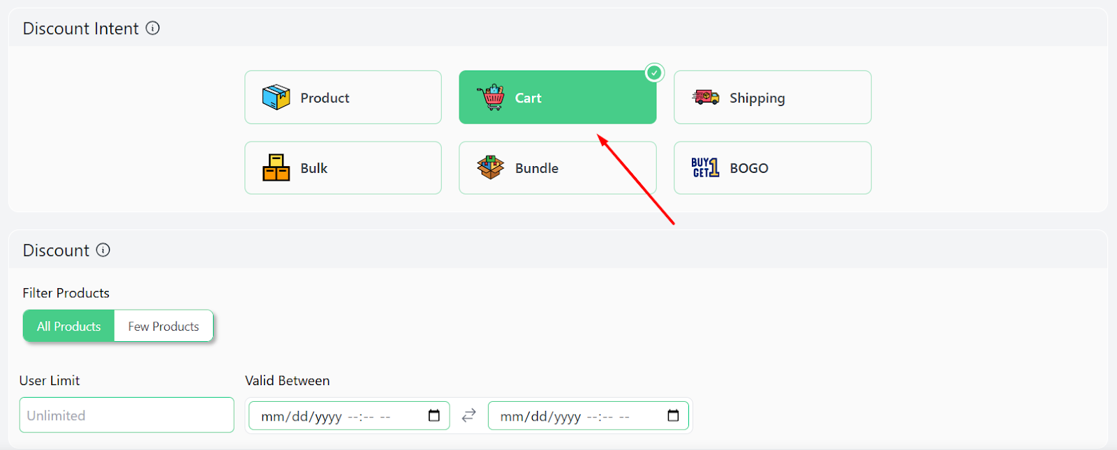 cart intent