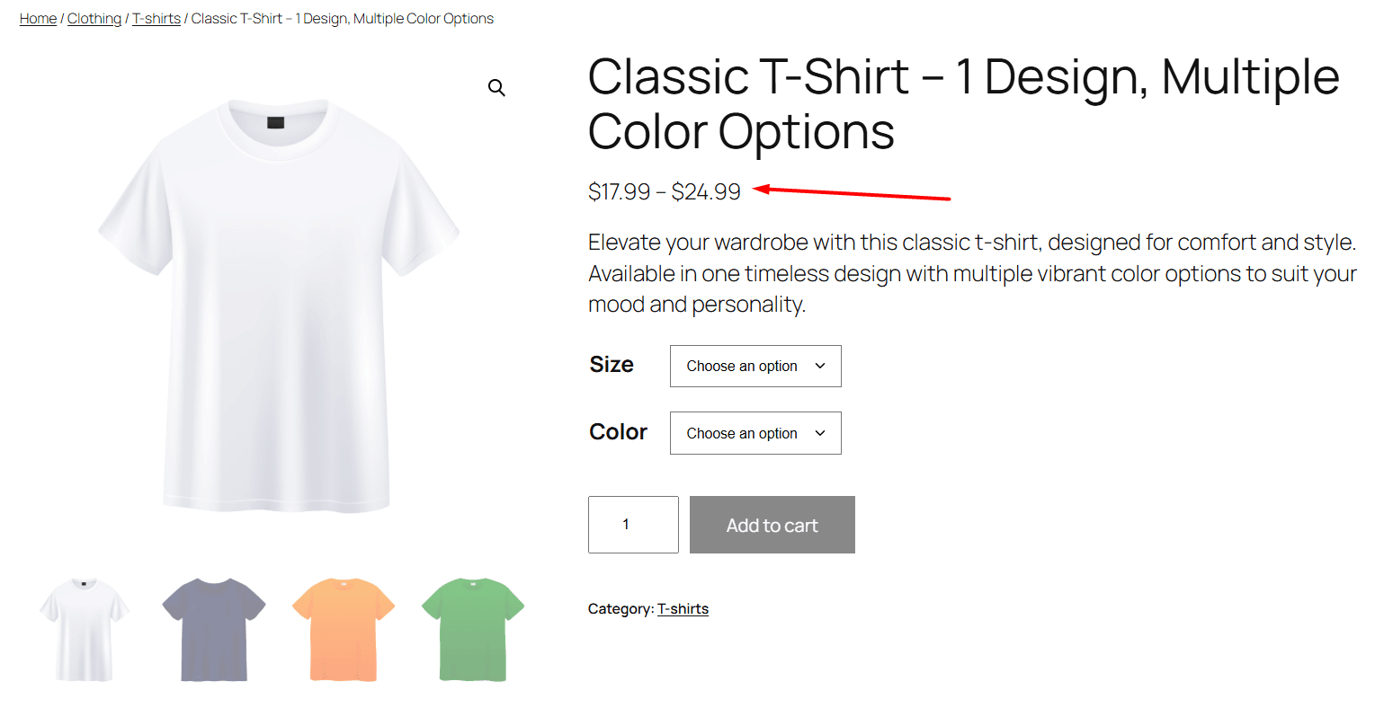 how to add price range in WooCommerce