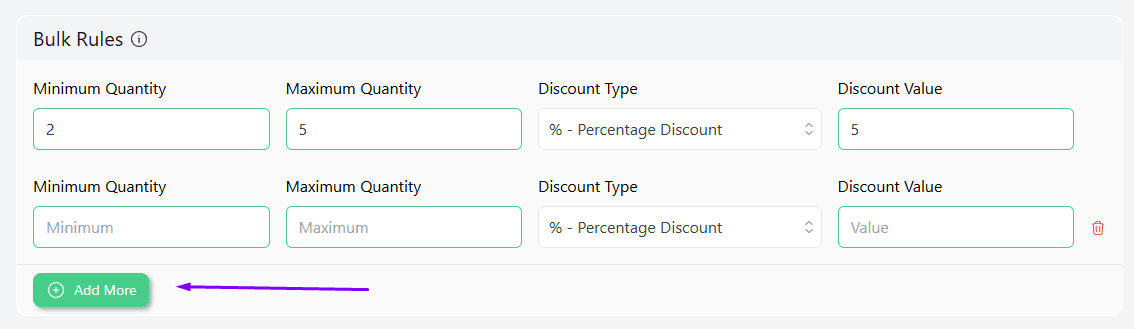 set value