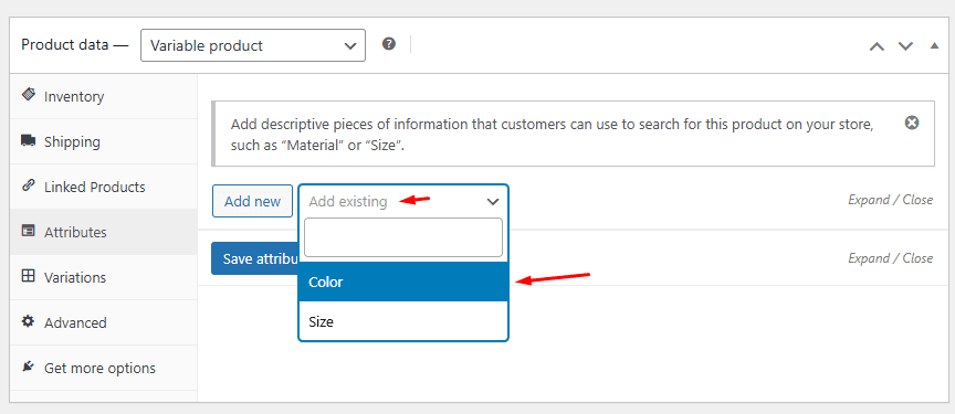 add attribute