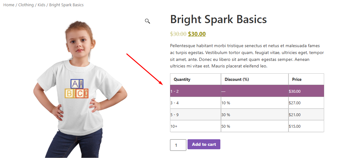 How to Show Discounts in a Tiered Pricing Table in WooCommerce