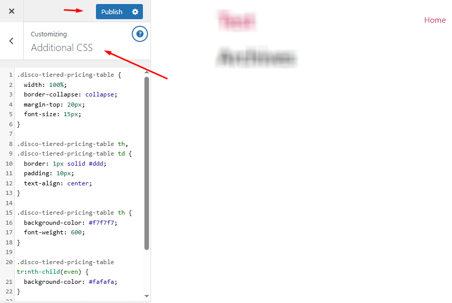 css code